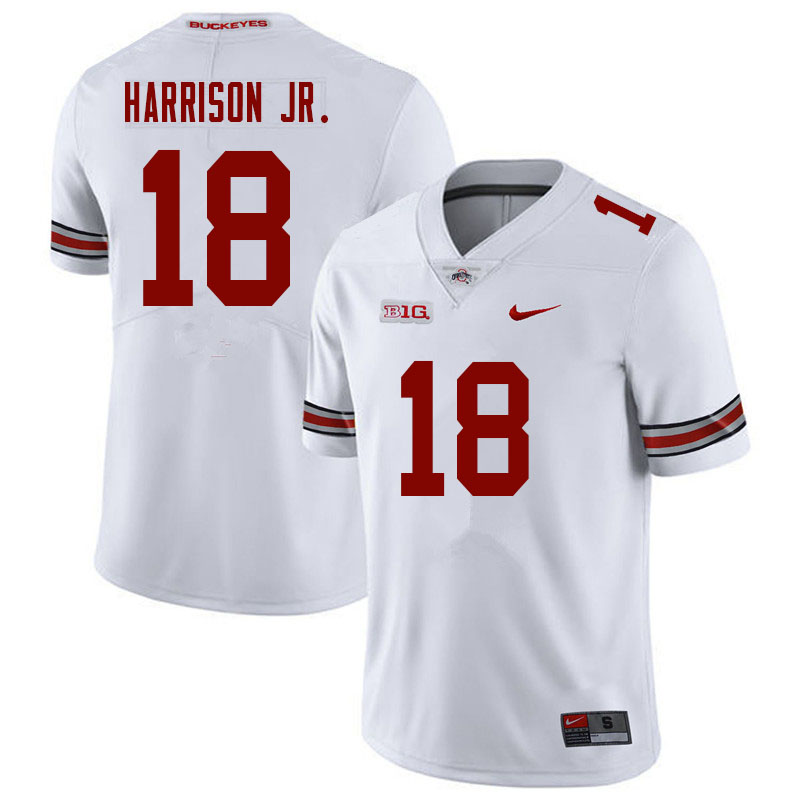 Ohio State Buckeyes #18 Marvin Harrison Jr. College Football Jerseys Sale-White
